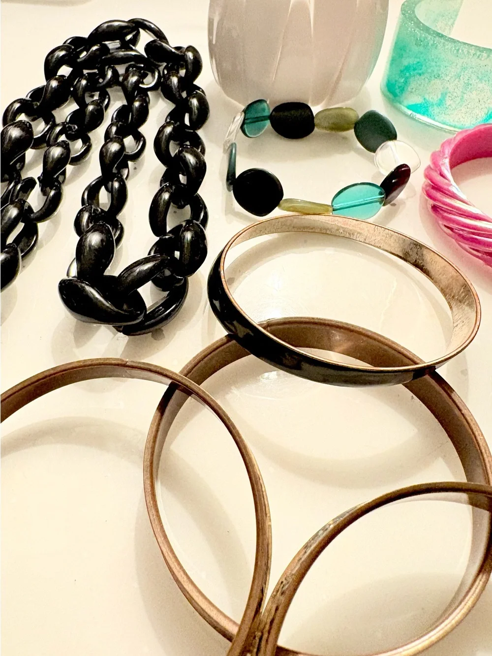 Mixed Women’s Fashion Bracelets and Necklaces - Assorted Colors Set of 11 Pieces